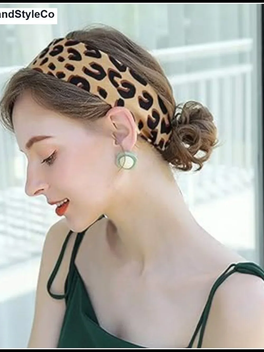 Silk Feeling Skinny Scarf Neck Tie Hair Accessory Purse Accent Leopard Print